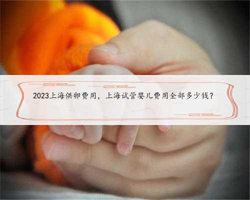 2023上海供卵费用，上海试管婴儿费用全部多少钱？