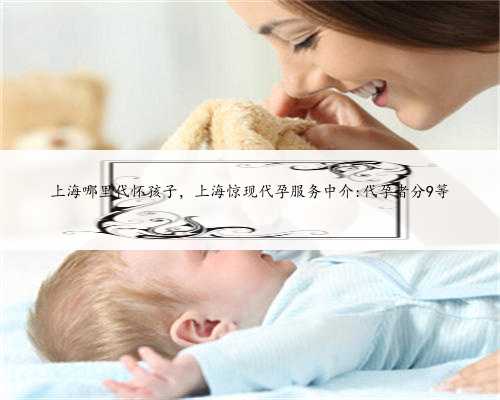 上海哪里代怀孩子，上海惊现代孕服务中介:代孕者分9等
