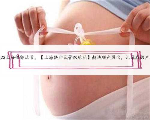 2023上海供卵试管，【上海供卵试管双胞胎】超快顺产男宝，记录我的产程