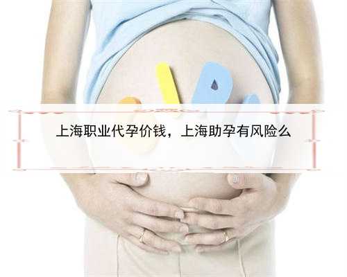 上海职业代孕价钱，上海助孕有风险么
