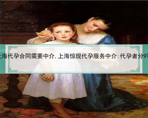 上海代孕合同需要中介,上海惊现代孕服务中介:代孕者分9等
