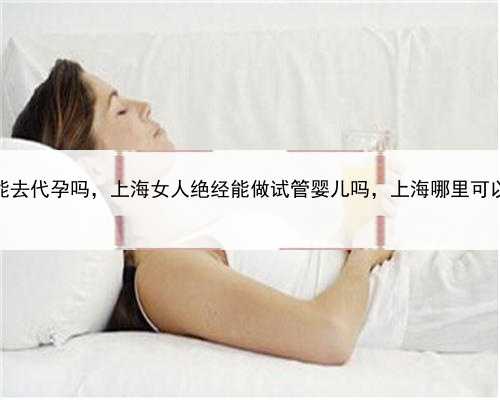 上海人能去代孕吗，上海女人绝经能做试管婴儿吗，上海哪里可以做试管
